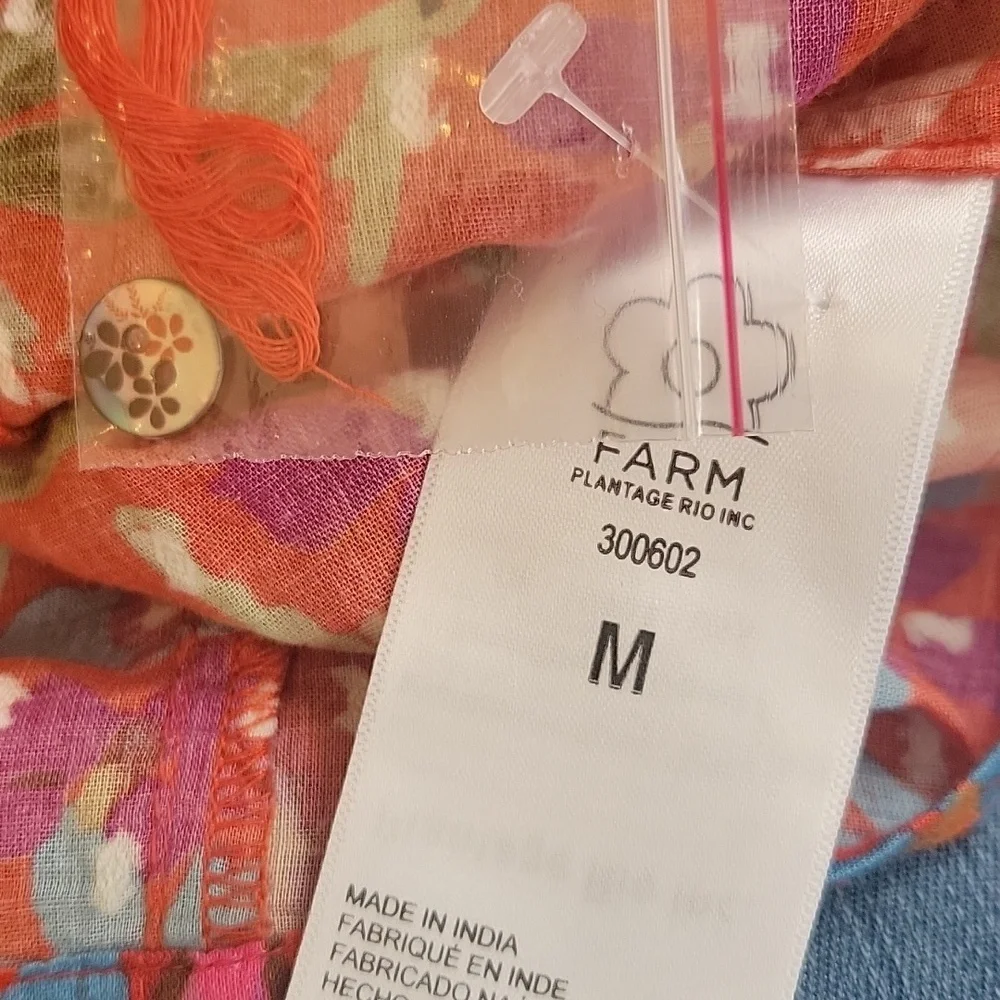 Farm Rio Red Spring Bananas Blouse